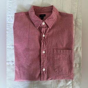 JCrew Pink Chambray Button Down - M
